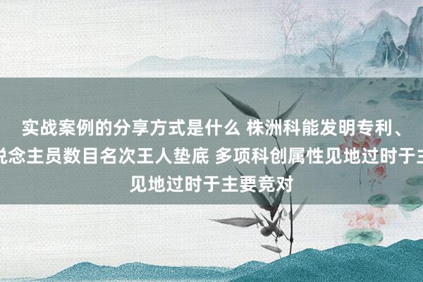 实战案例的分享方式是什么 株洲科能发明专利、研发东说念主员数目名次王人垫底 多项科创属性见地过时于主要竞对